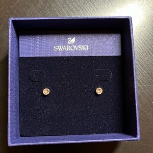 Swarovski Rose Gold Stud Earrings